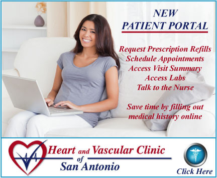 Log in to the Heart & Vascular Clinic of San Antonio Patient Portal